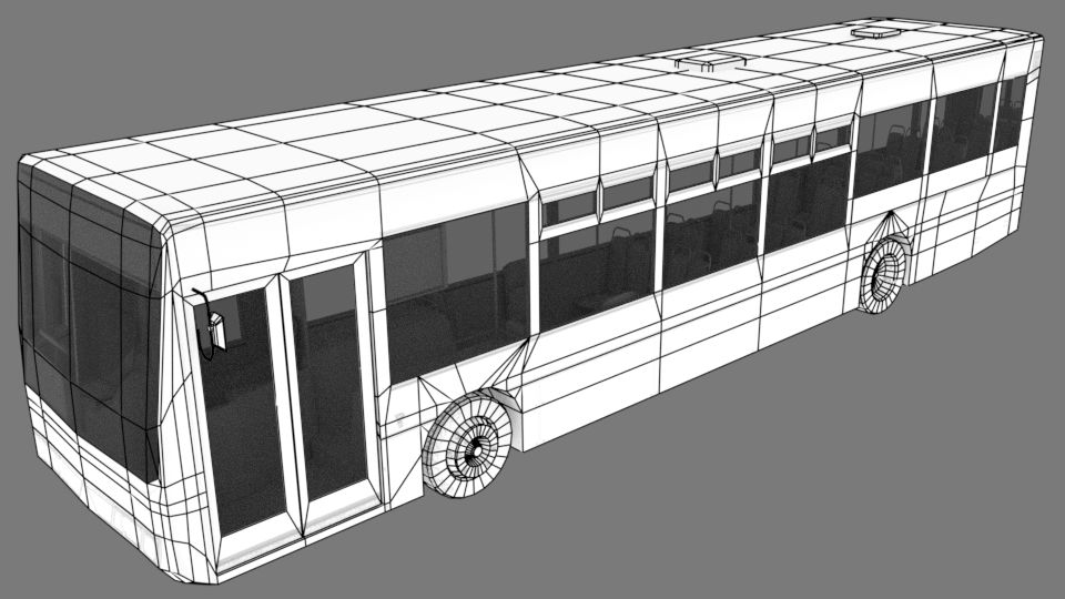 Autobus royalty-free 3d model - Preview no. 7