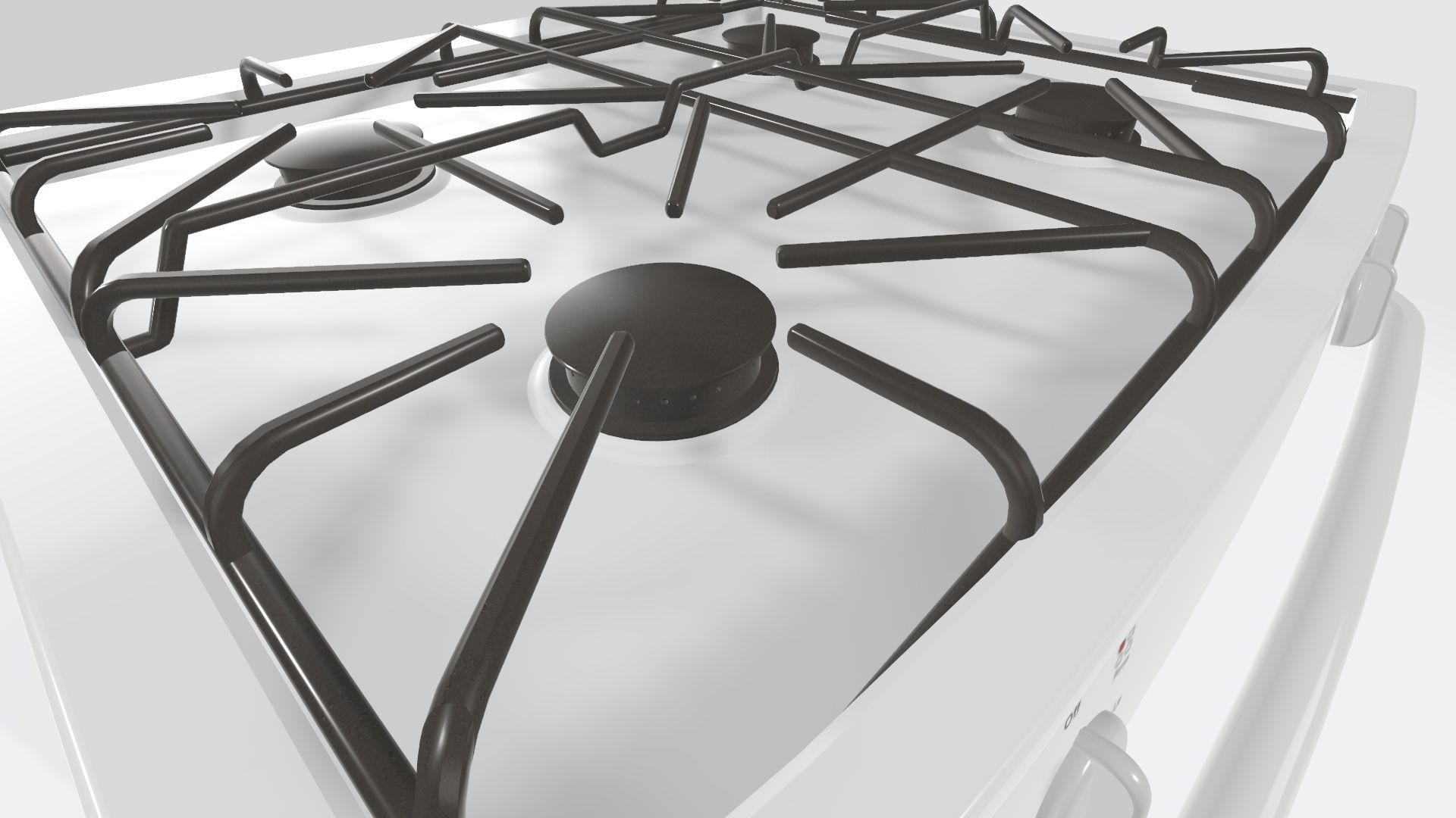 Gas Stove - Range royalty-free 3d model - Preview no. 8