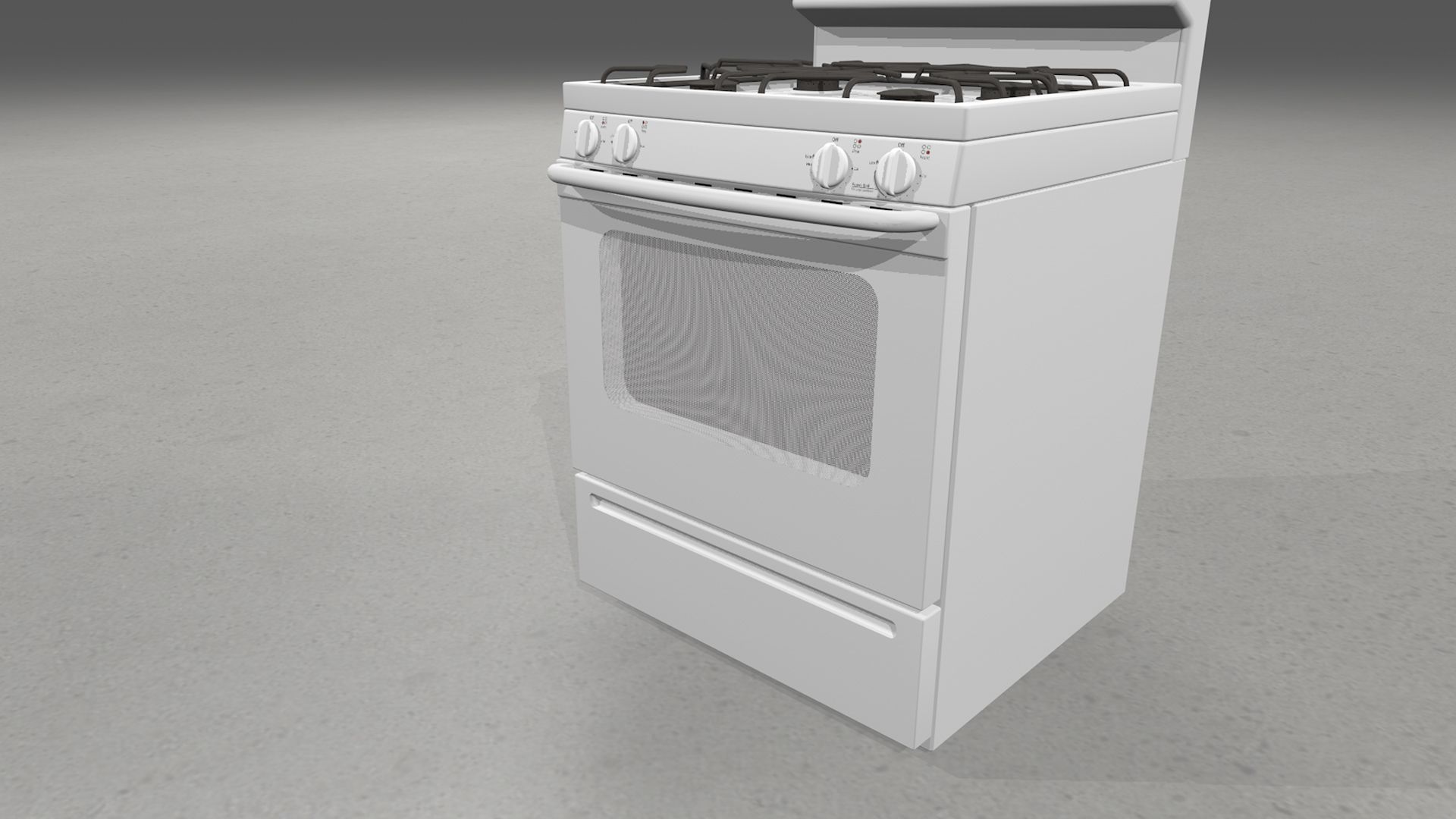 Gas Stove - Range royalty-free 3d model - Preview no. 18