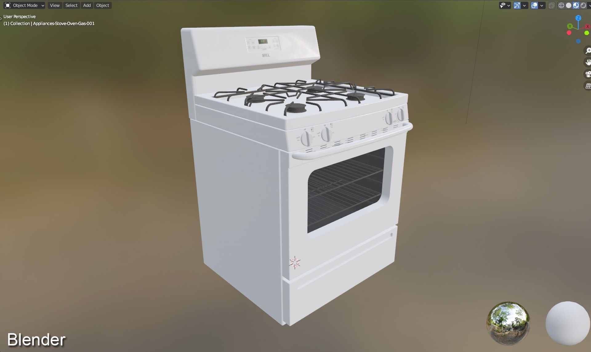 Gas Stove - Range royalty-free 3d model - Preview no. 23