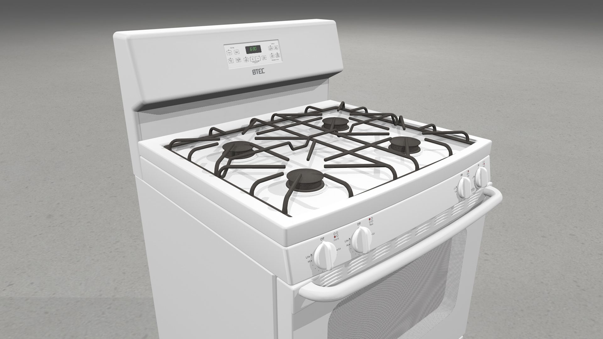 Gas Stove - Range royalty-free 3d model - Preview no. 13