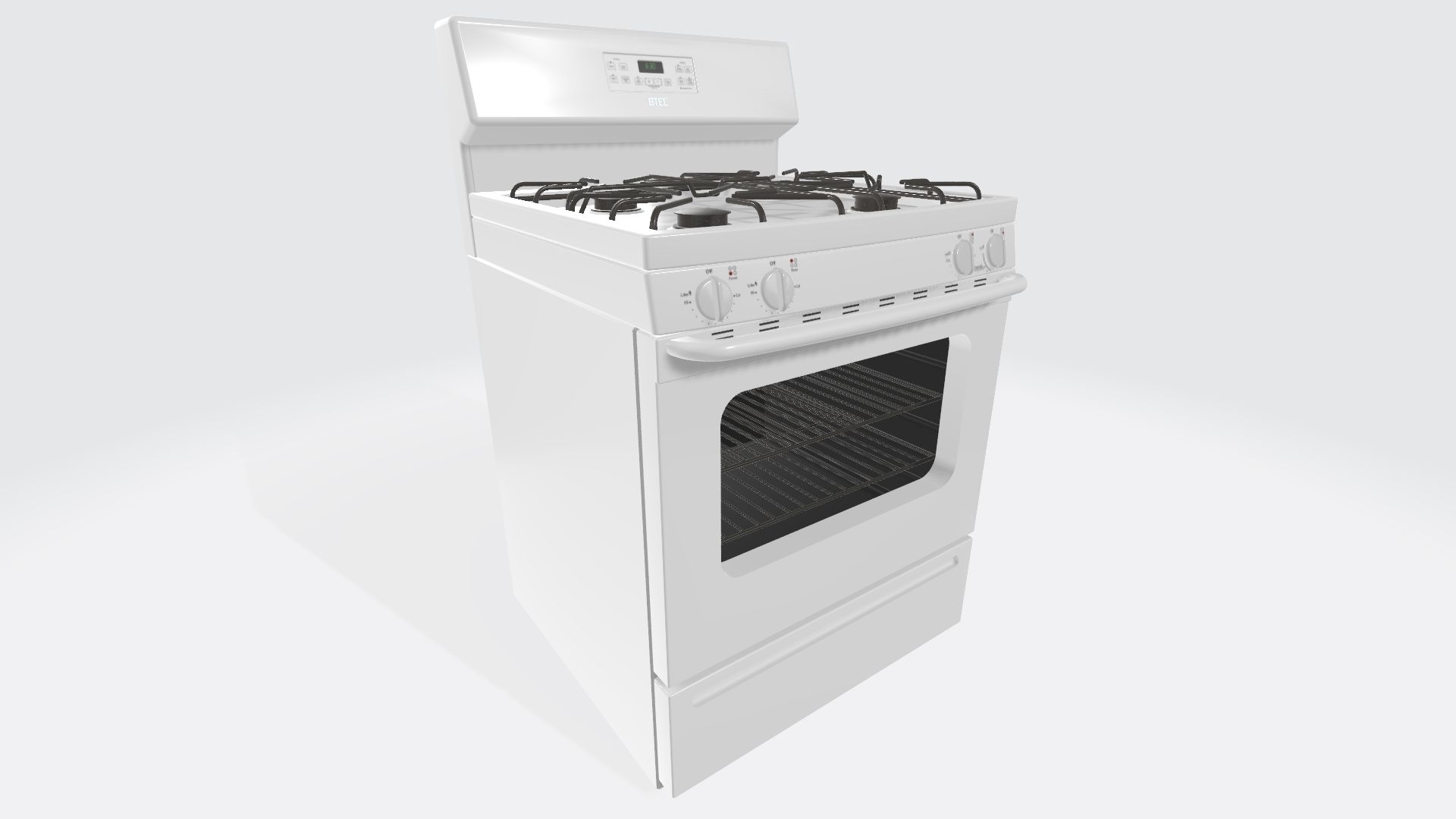 Gas Stove - Range royalty-free 3d model - Preview no. 2