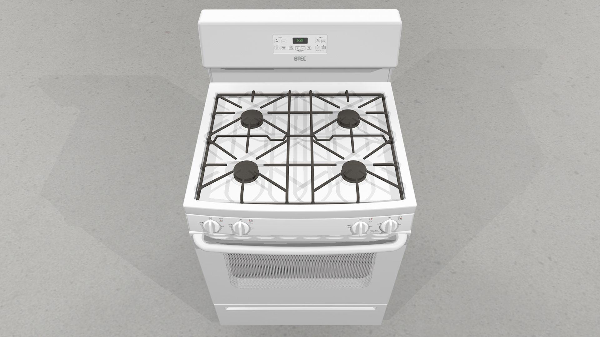 Gas Stove - Range royalty-free 3d model - Preview no. 14