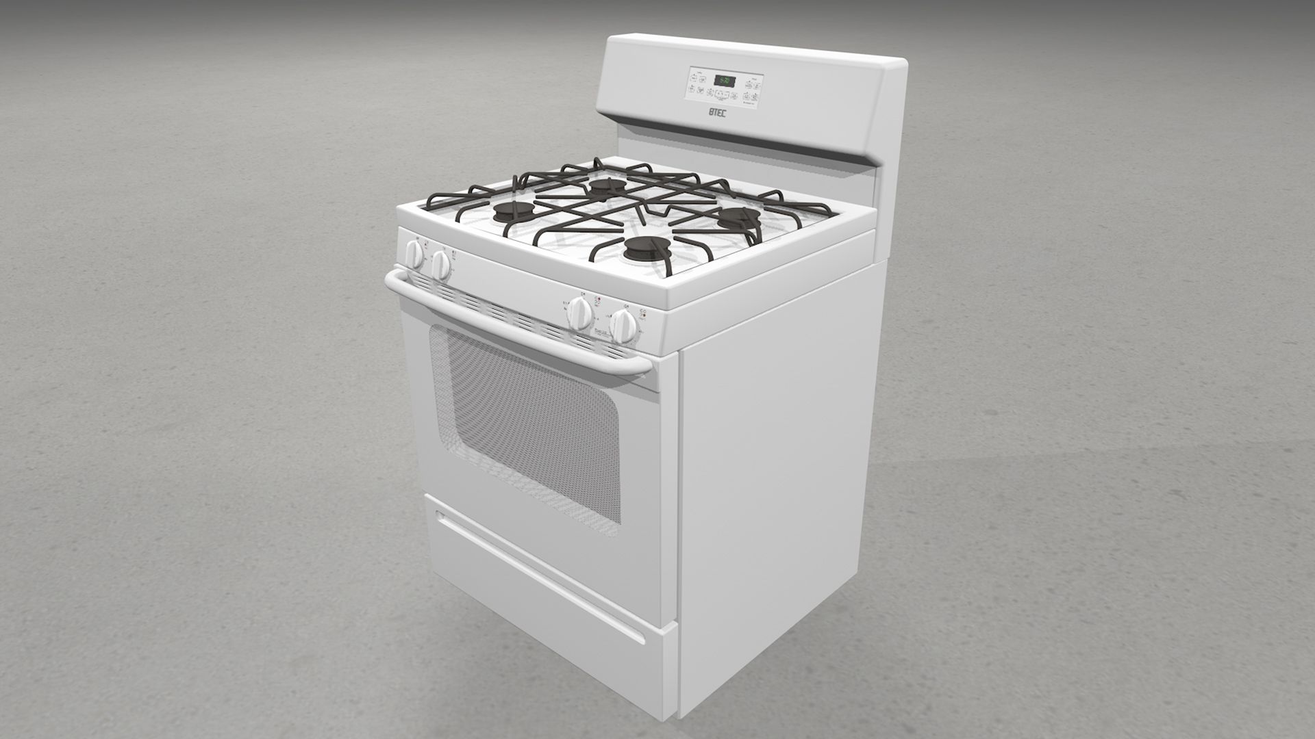 Gas Stove - Range royalty-free 3d model - Preview no. 11