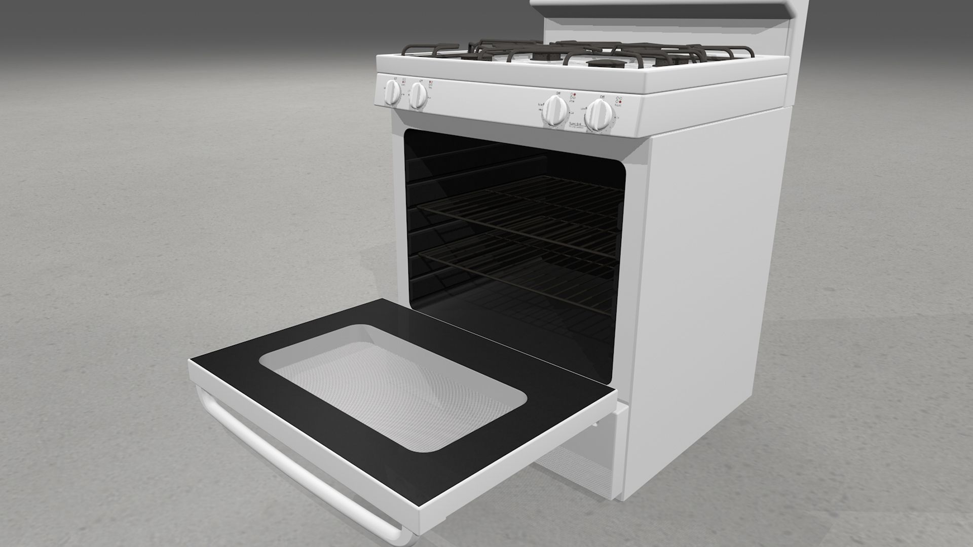 Gas Stove - Range royalty-free 3d model - Preview no. 19