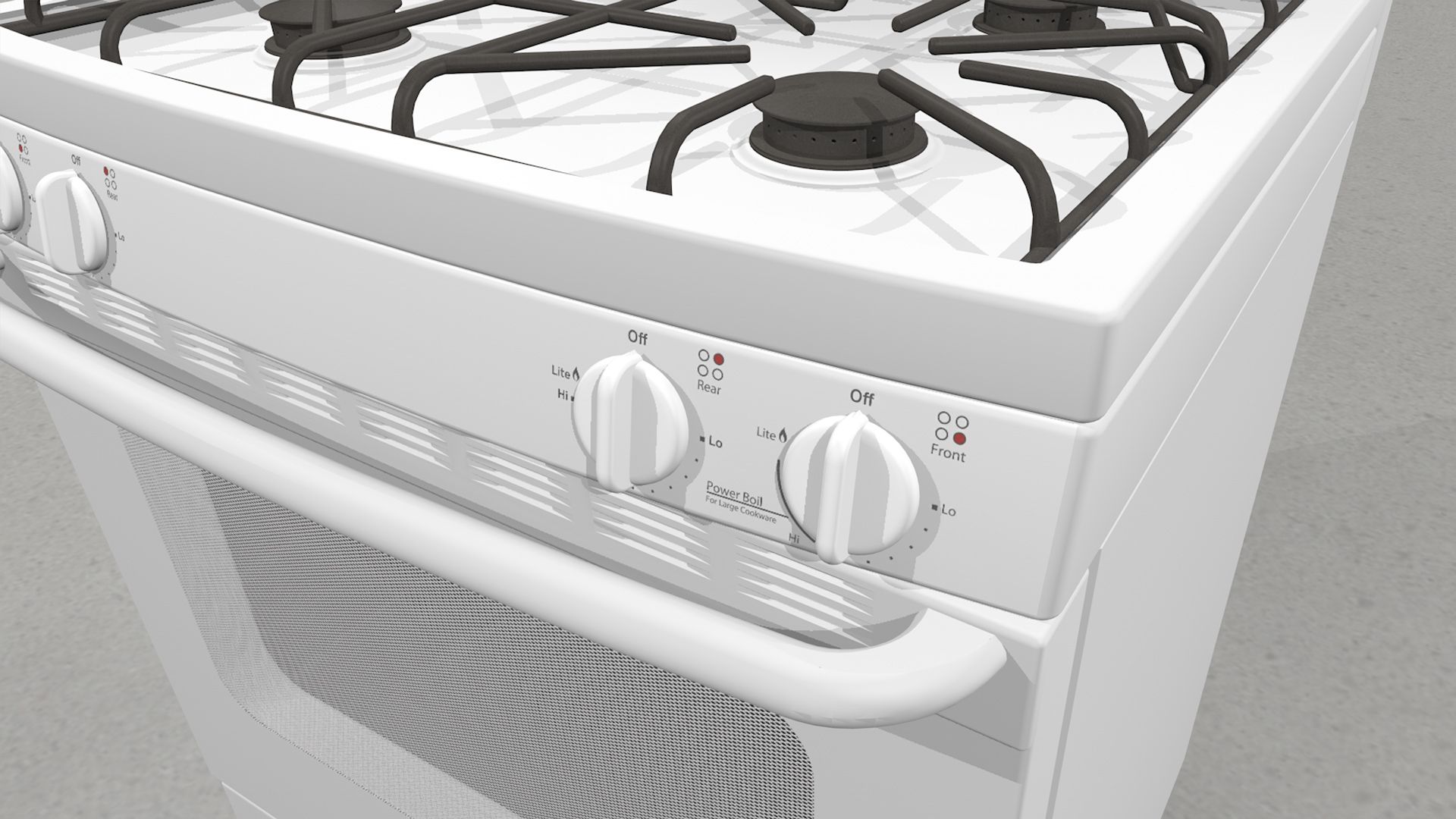 Gas Stove - Range royalty-free 3d model - Preview no. 15