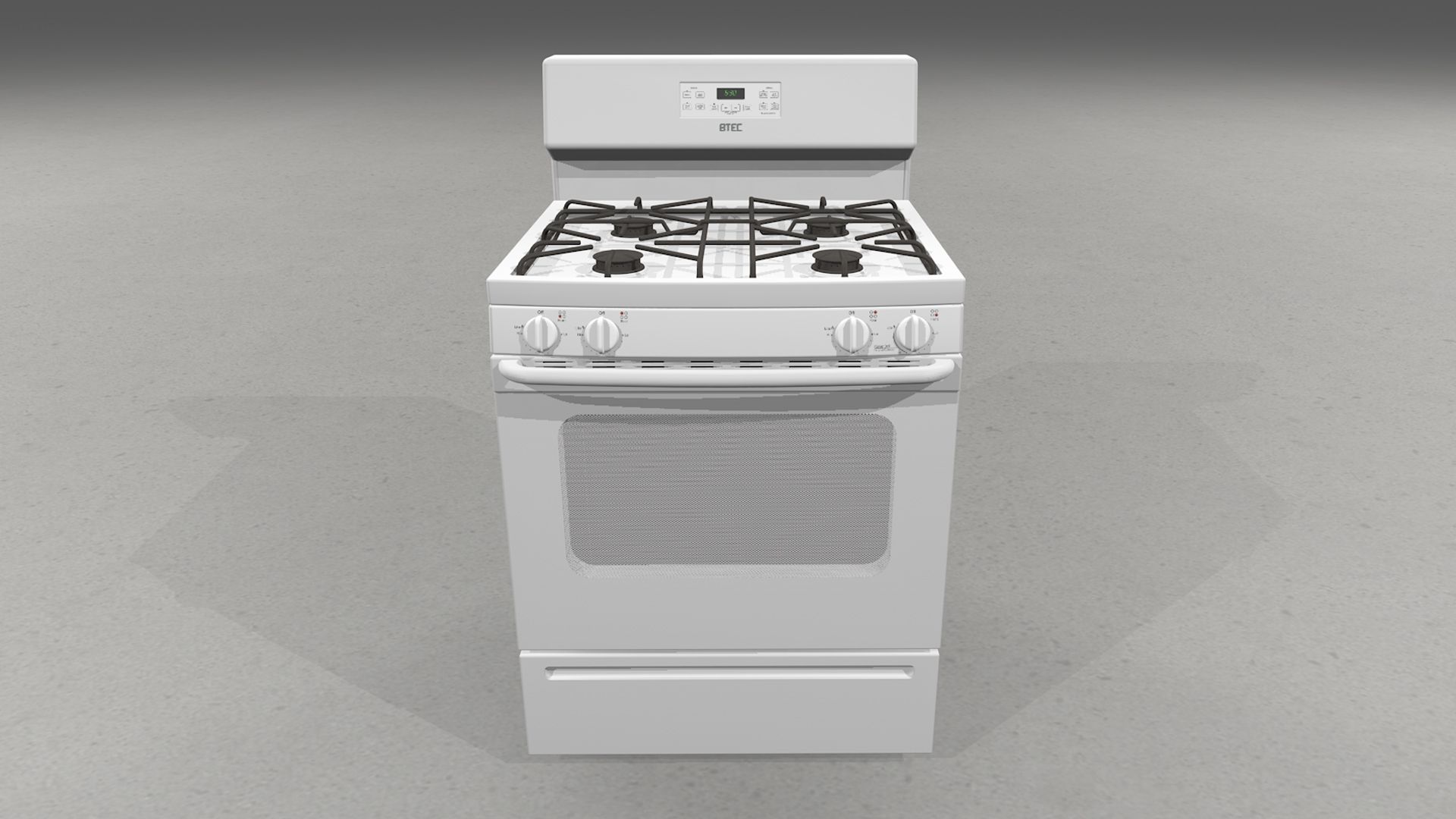 Gas Stove - Range royalty-free 3d model - Preview no. 12