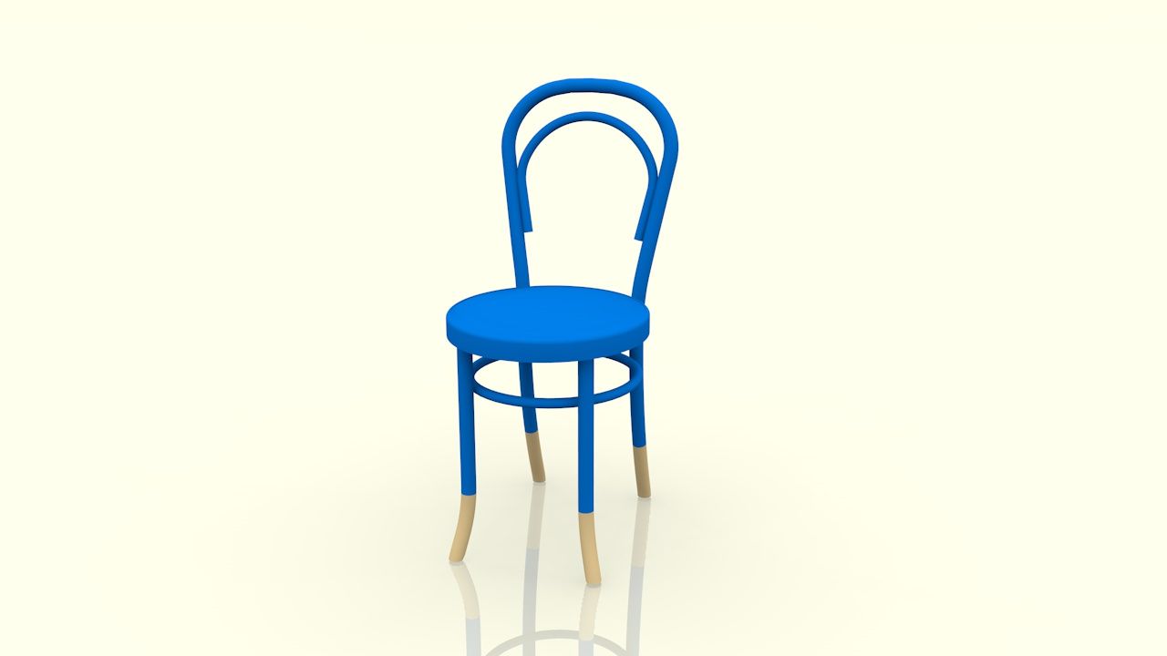 Thonet 14 Sandalye 3d model