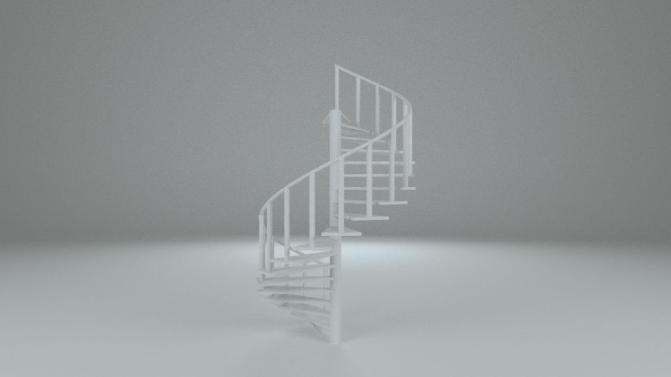 Escadas em espiral 3d model