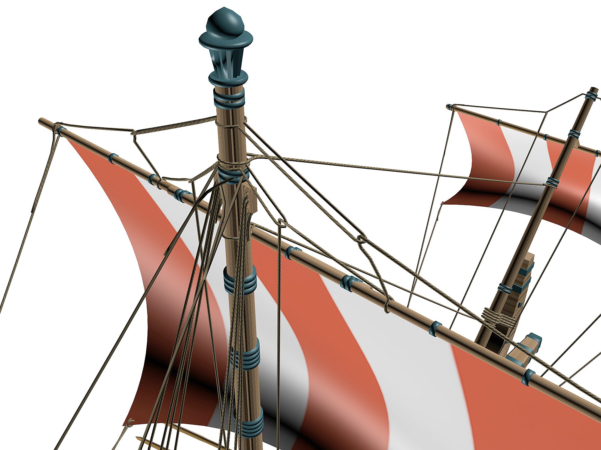 Griekse oude boot royalty-free 3d model - Preview no. 6