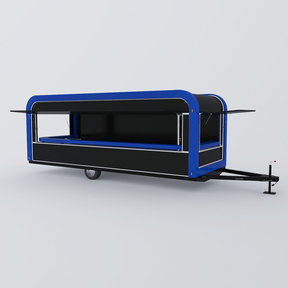 Auto Trailer Kiosk. 3d model