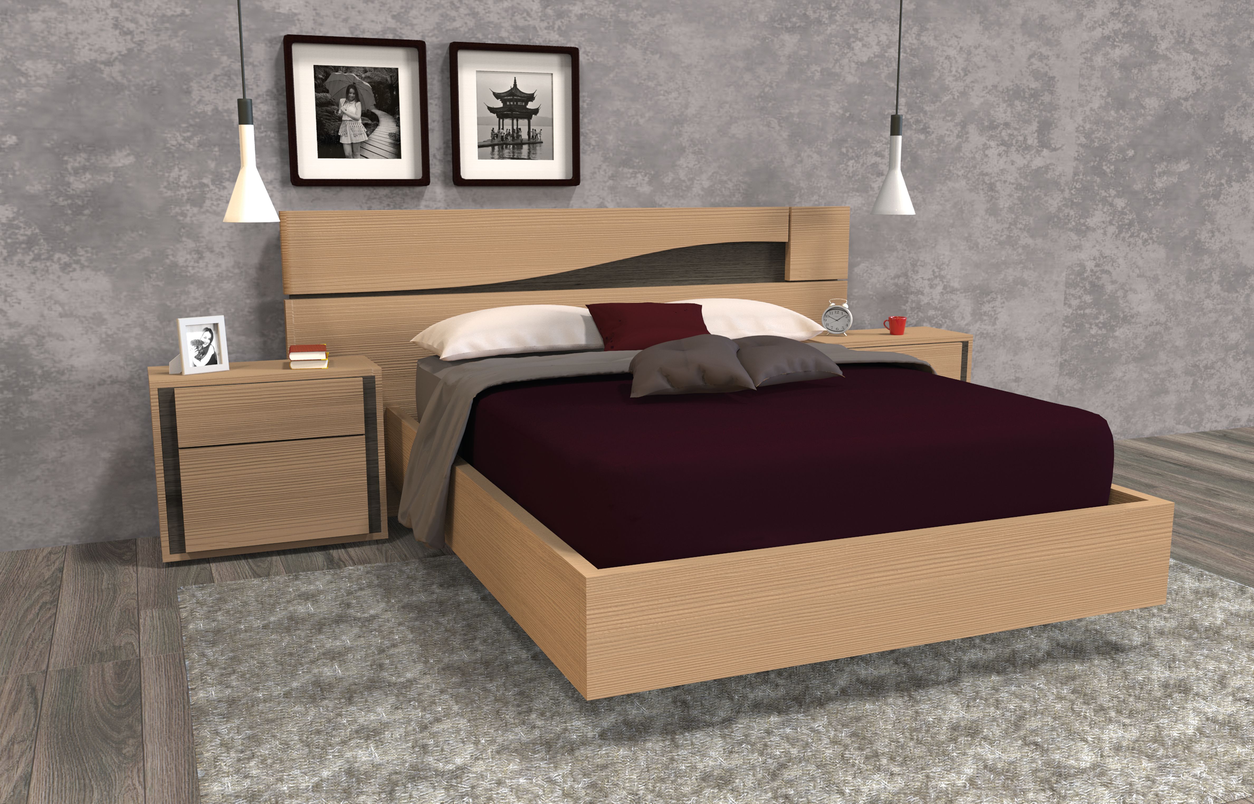 Bed enviroment 3d model