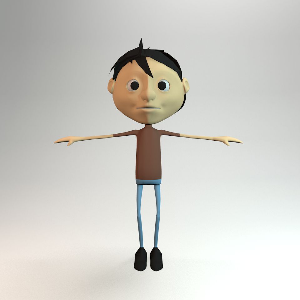 Tecknad figur 3d model