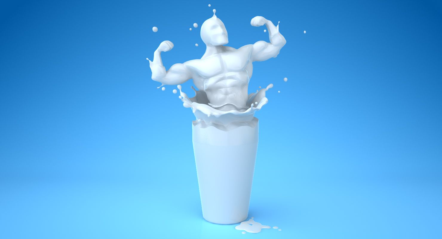 Mjölkig man 3d model