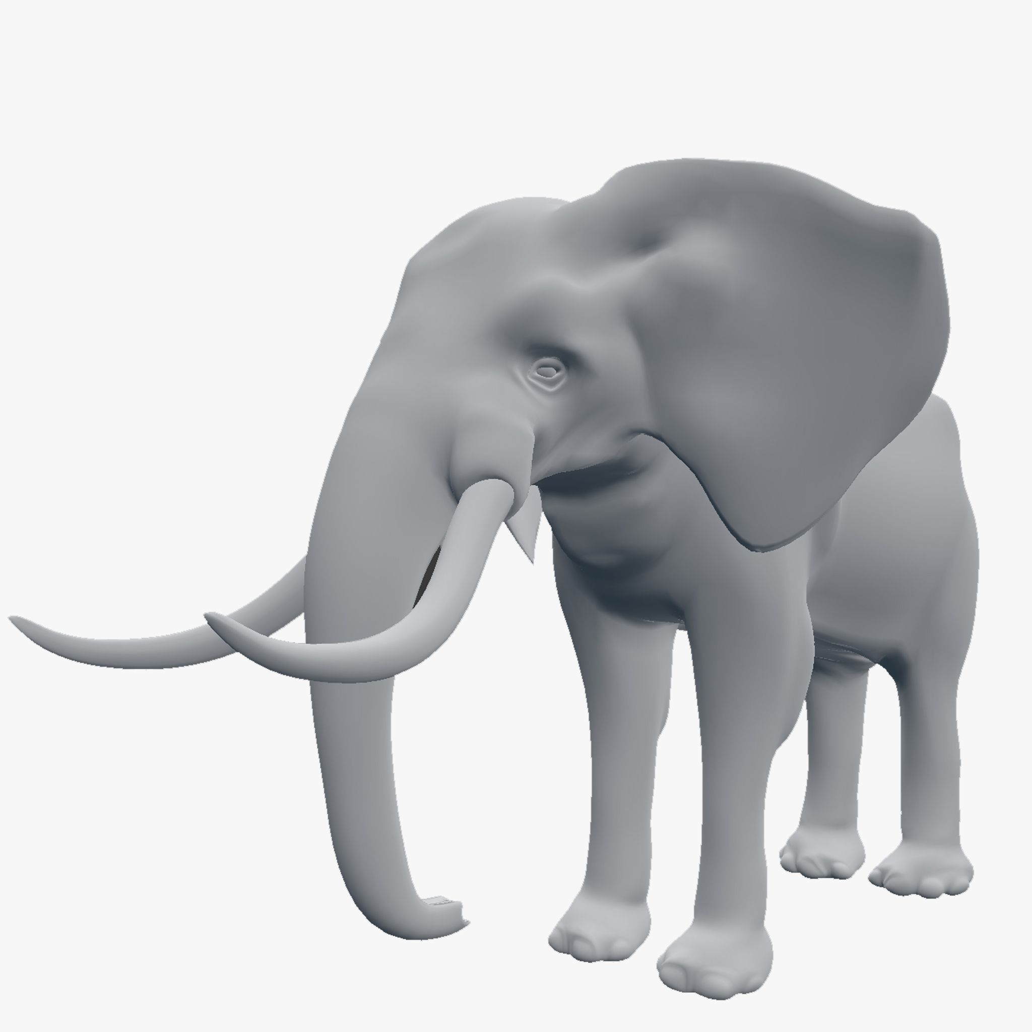 elefante africano 3d model