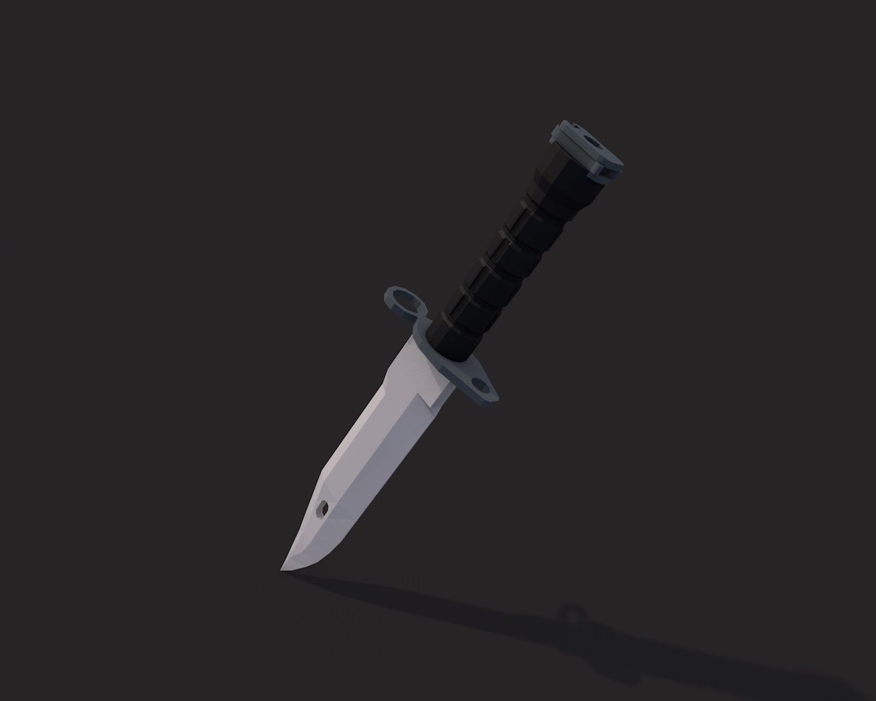 Low Poly M9 Bayonet 3d model