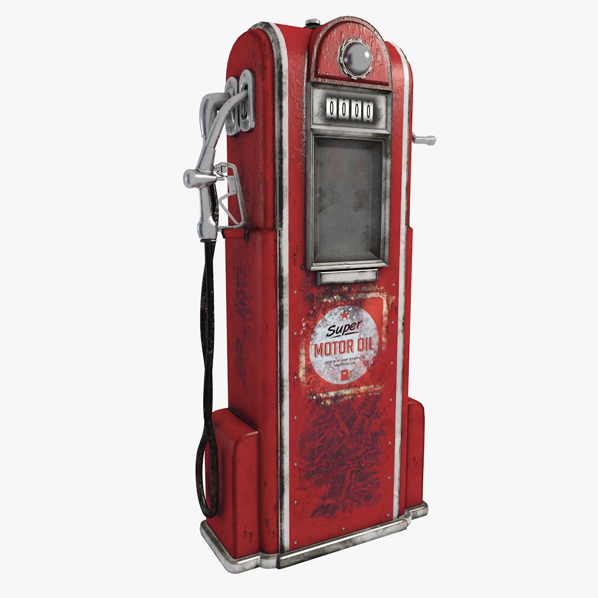 Petrol Pump Vintage 3d model