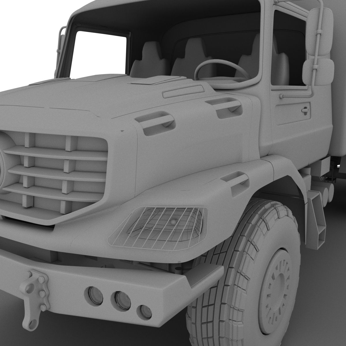 Merecedes ZETROS 6x6 3d model