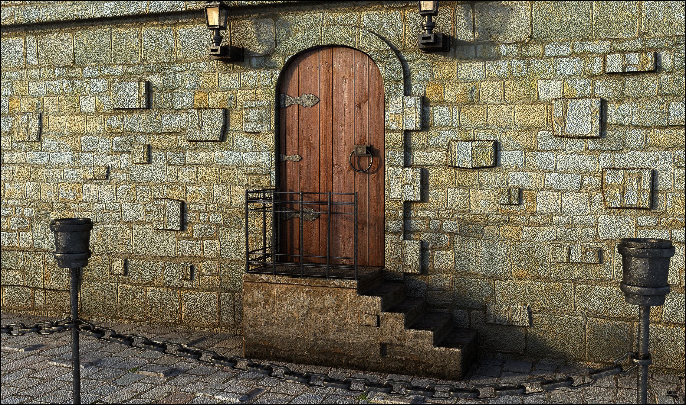 Castle Door 3d model