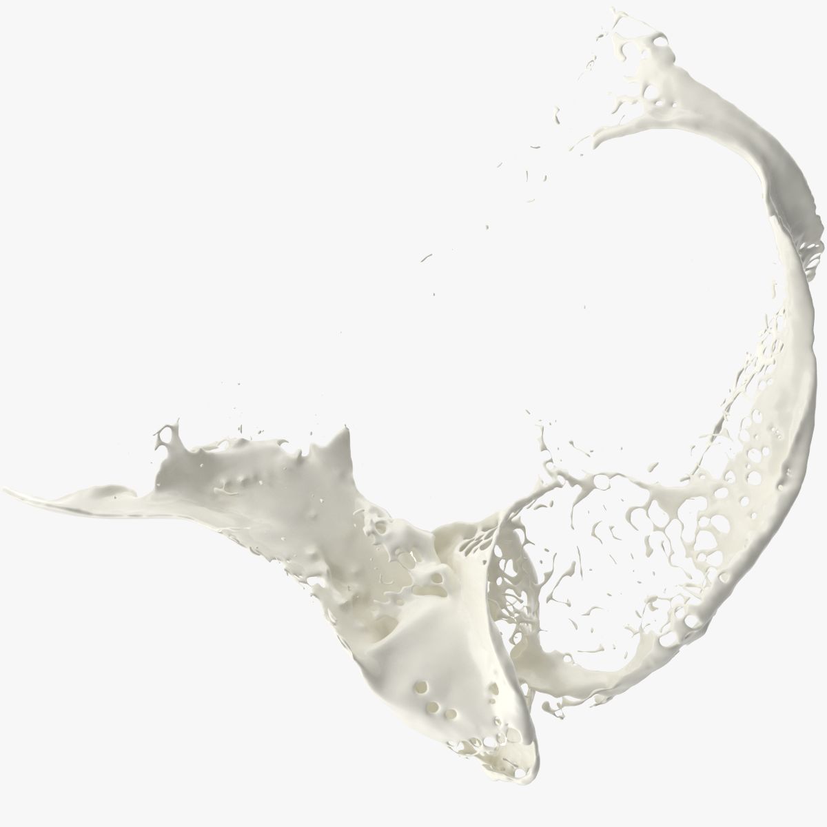 Milk Splash 3d model