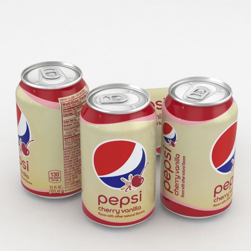 Beverage Can Pepsi Cherry Vanilla 330ml 3d model