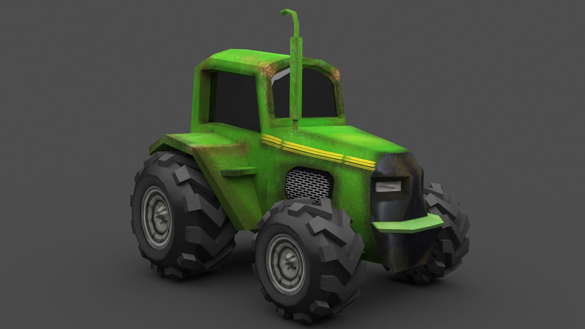 Laag poly trekker 3d model