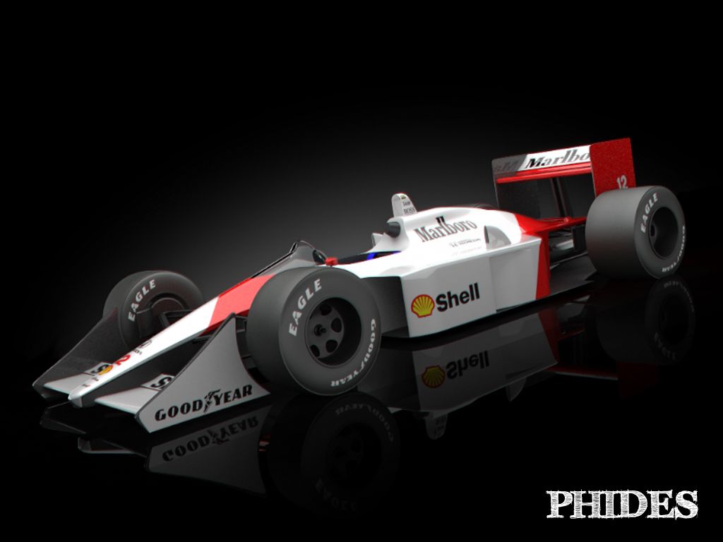 McLaren MP4/4 1988 3d model