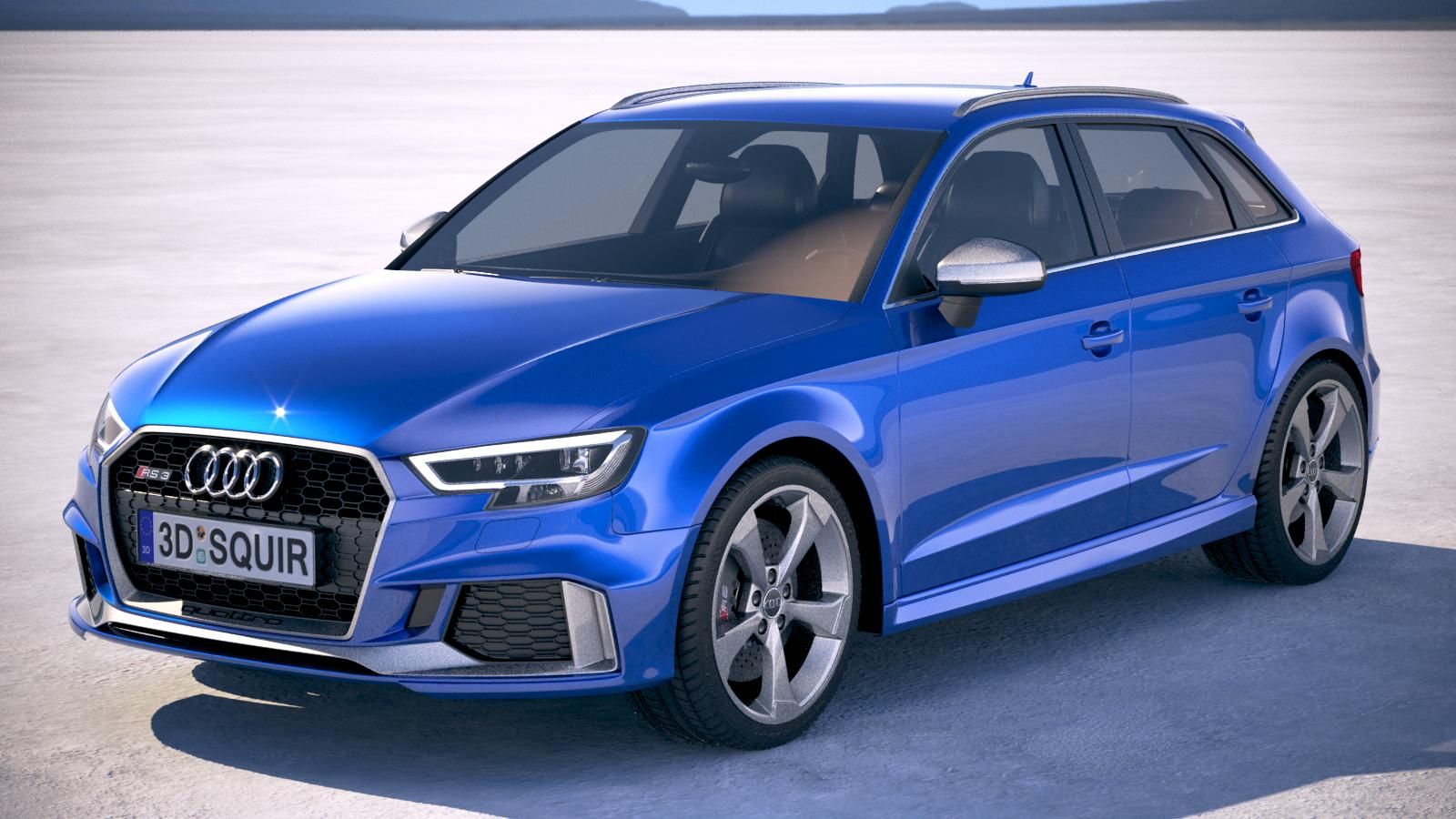 Audi RS3 Sportback 2018 3d model