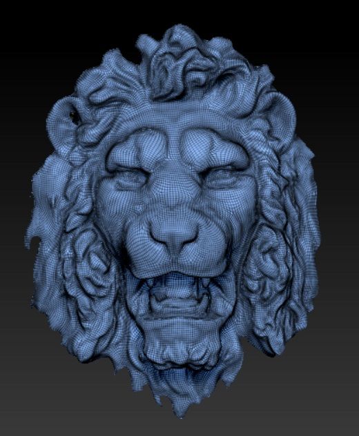 tête de lion 3d model