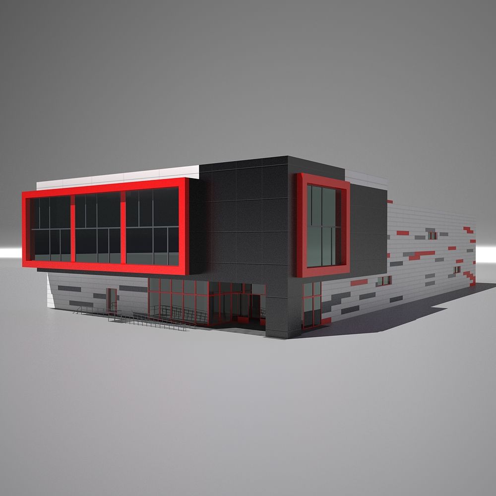 Shop Building 3d model