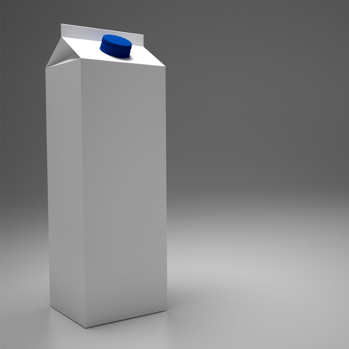 Mjölk kartong med 3d model