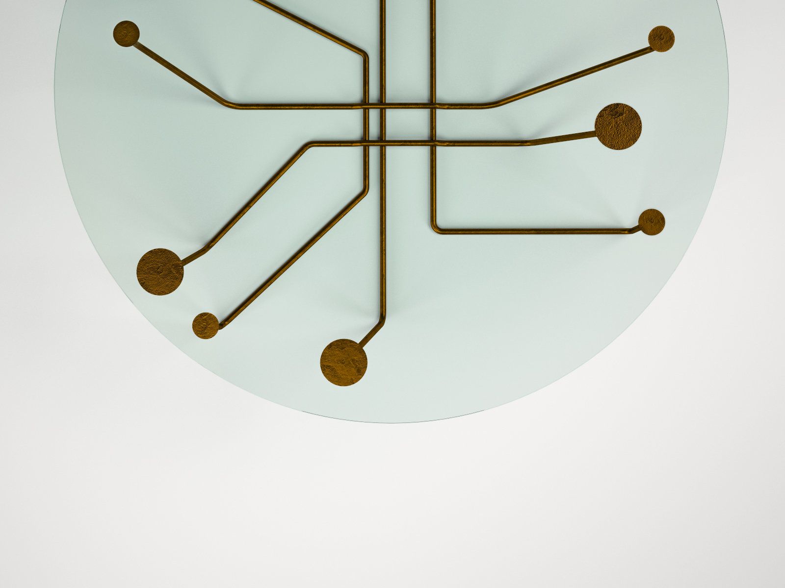 Verbinding rond en vierkant 3d model