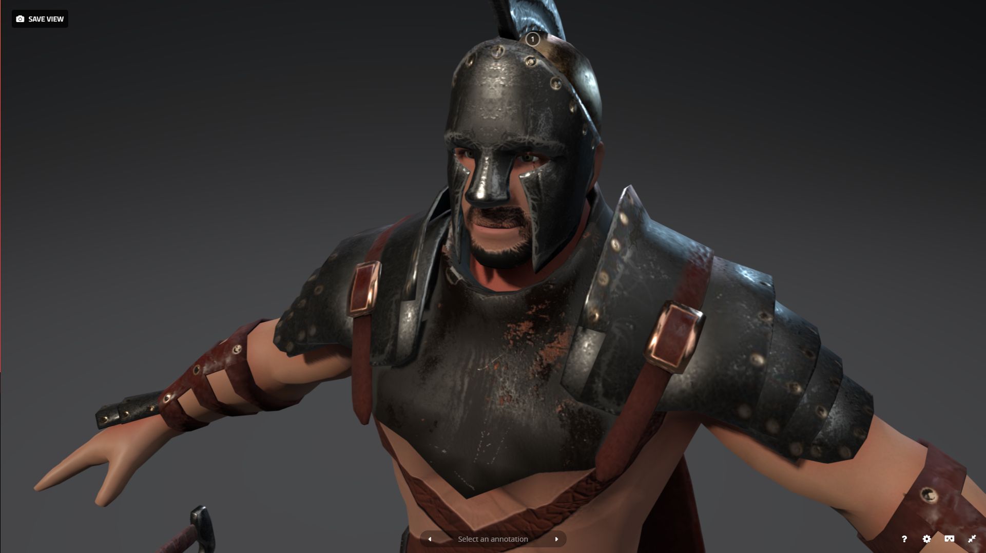 Rome Warrior 3d model