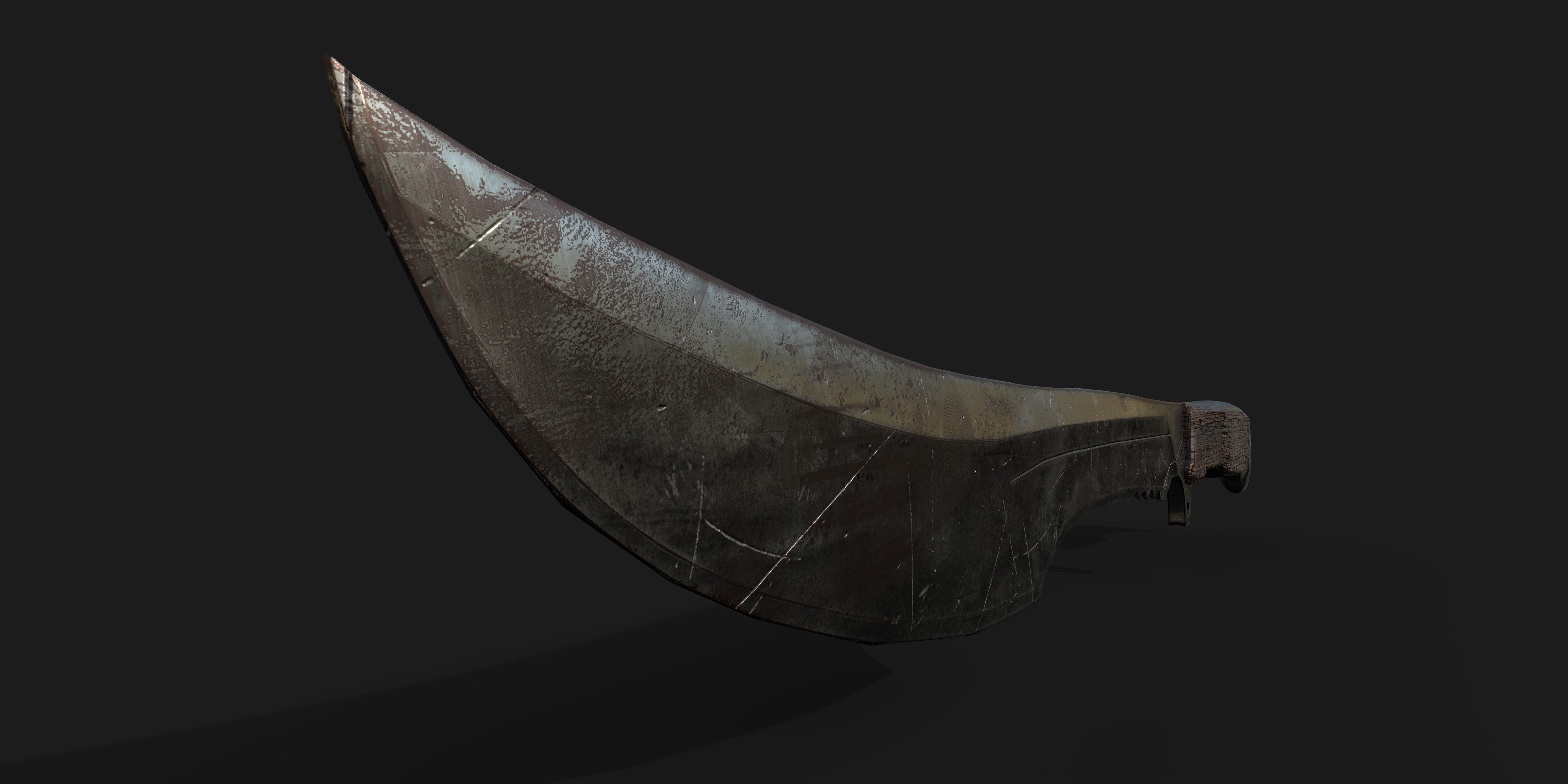 Altes Messer royalty-free 3d model - Preview no. 2