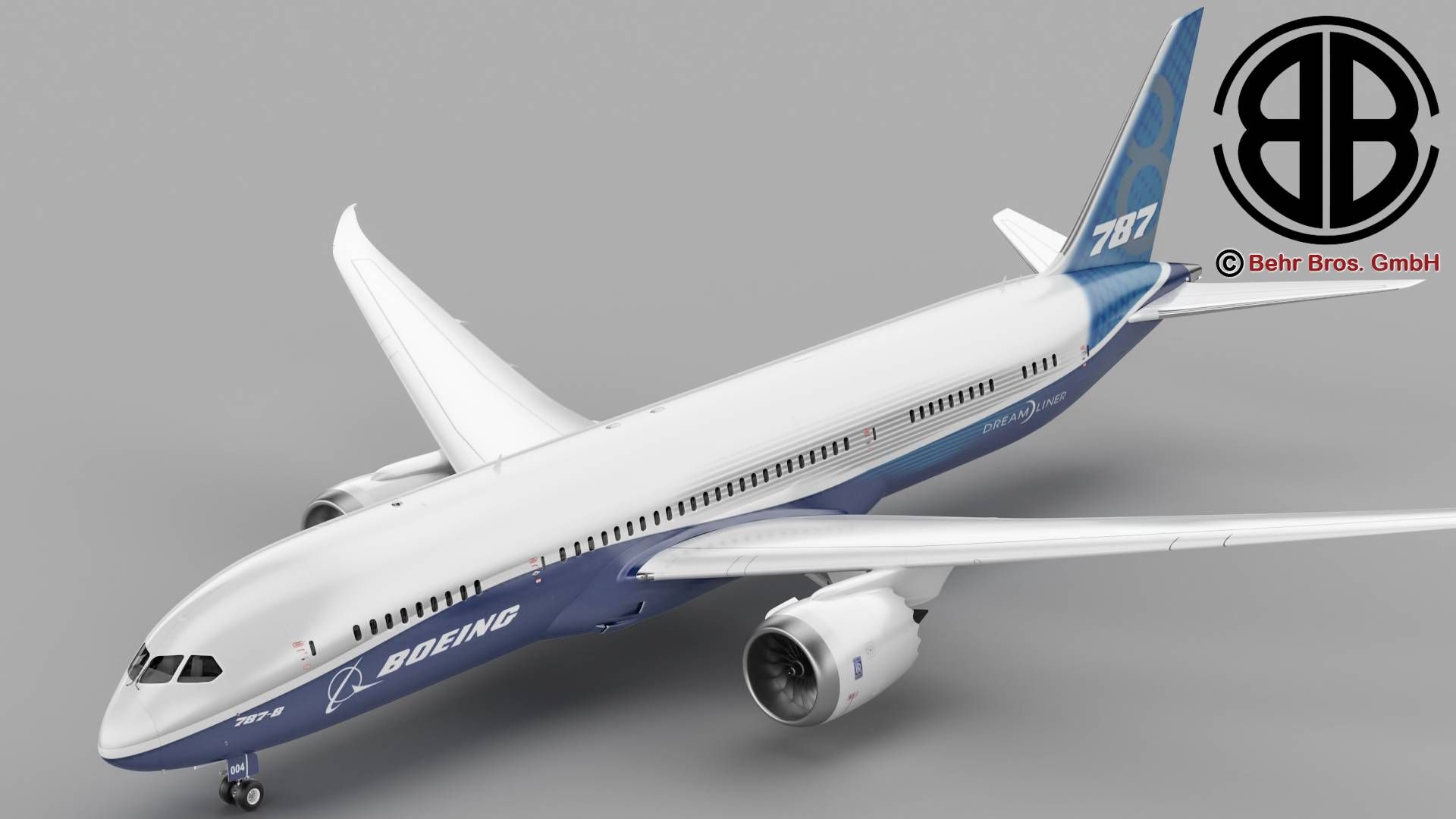 波音787-8 3d model