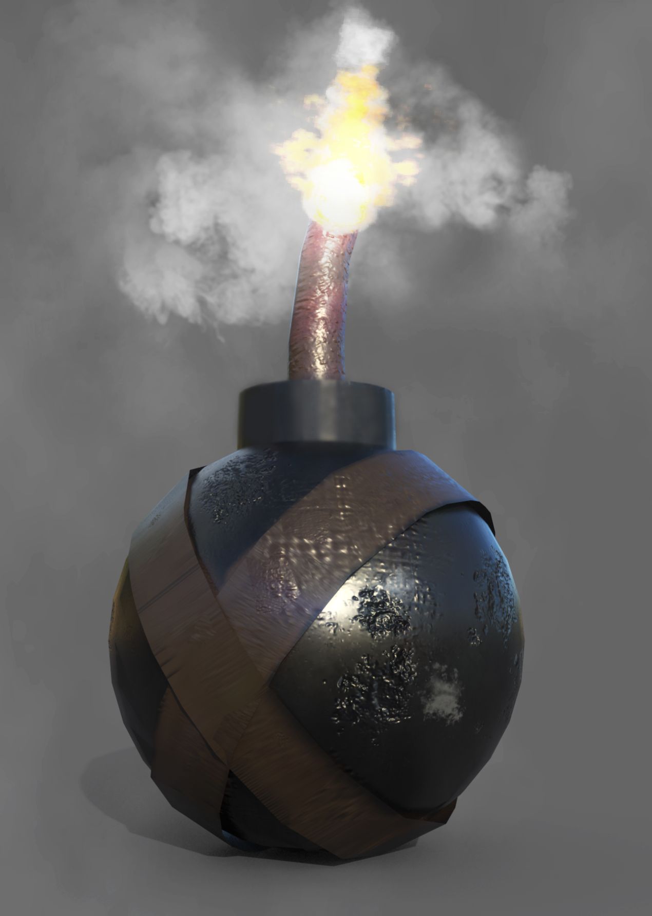 Bomb, handgranad 3d model