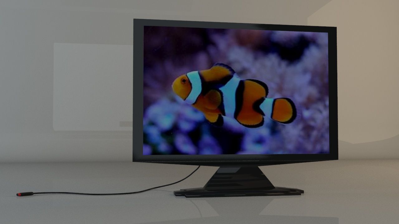 LCD televizyon 3d model