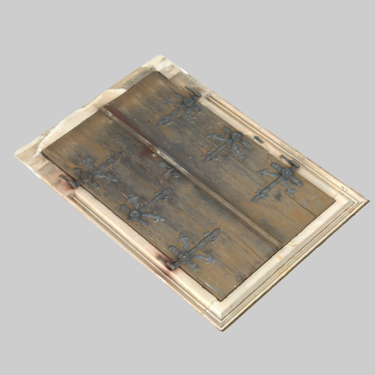 Old Door royalty-free 3d model - Preview no. 6