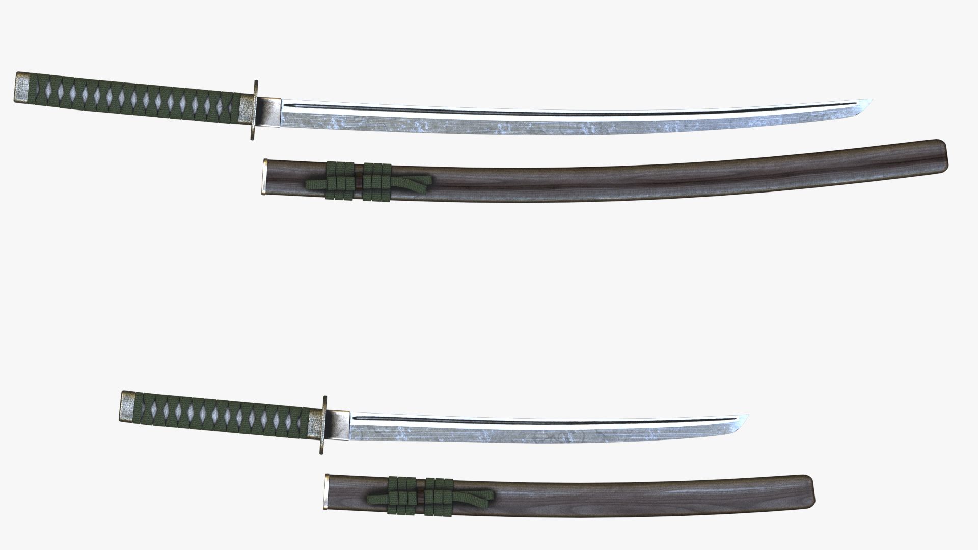 武士刀（Katana）和Chisa Katana 3d model