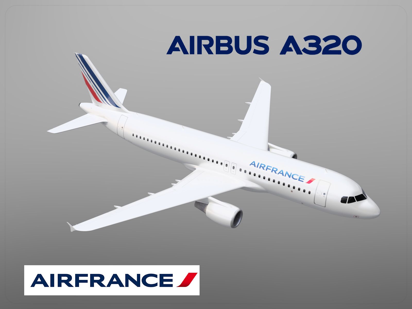 Airbus A320 Air France 3d model