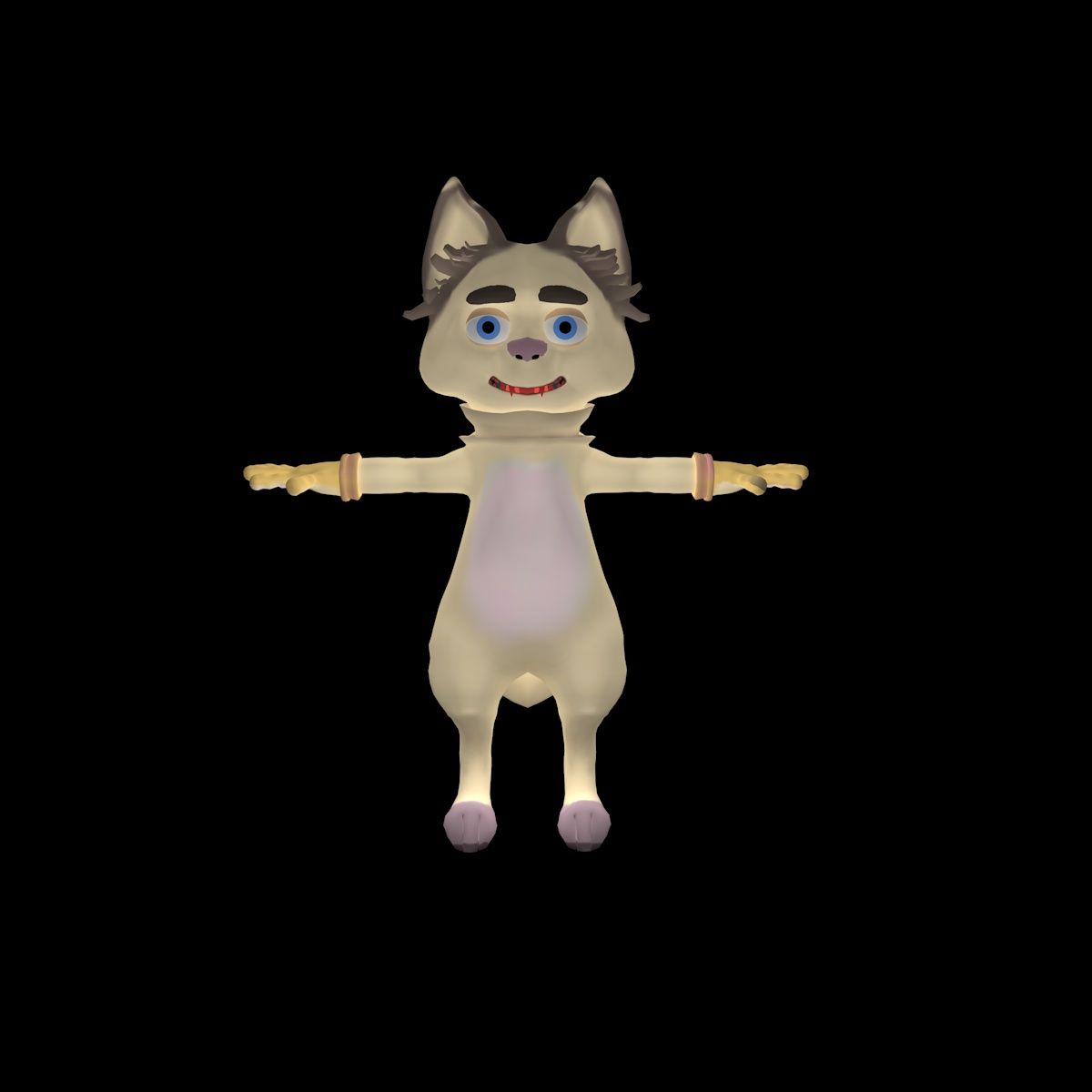 Gato lobo modelo 3d