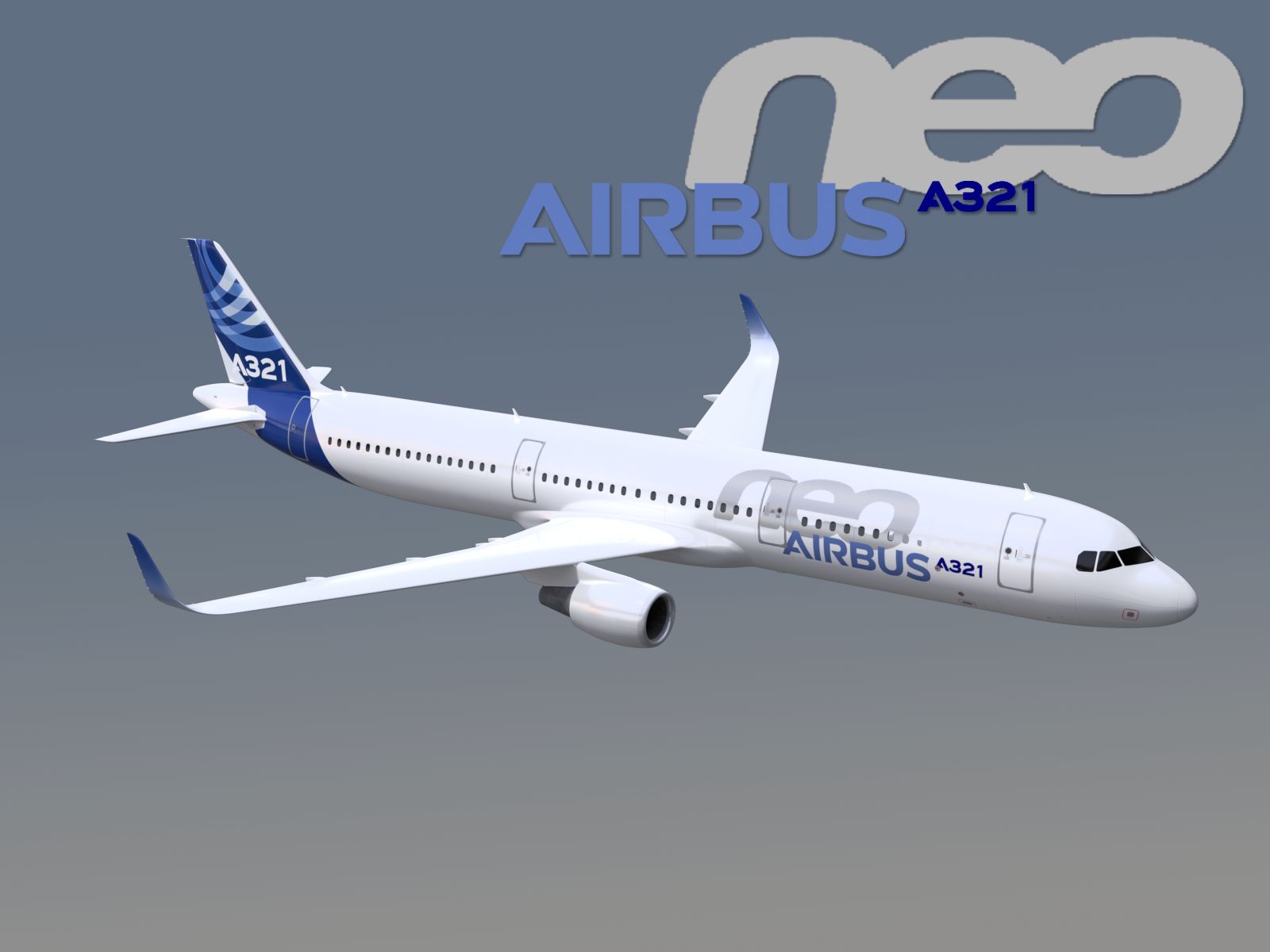 Airbus A321neo 3d model