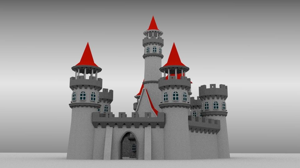 Castello royalty-free 3d model - Preview no. 3