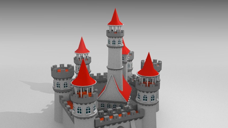 Castello royalty-free 3d model - Preview no. 5