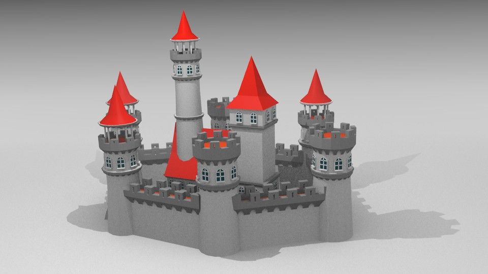 Castello royalty-free 3d model - Preview no. 9