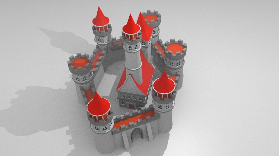 Castello royalty-free 3d model - Preview no. 6