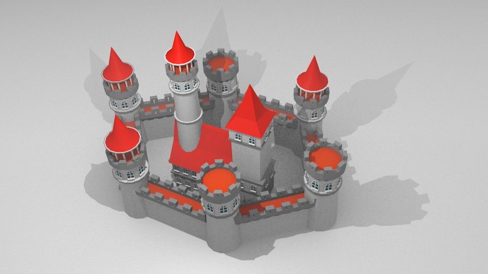 Castello royalty-free 3d model - Preview no. 8