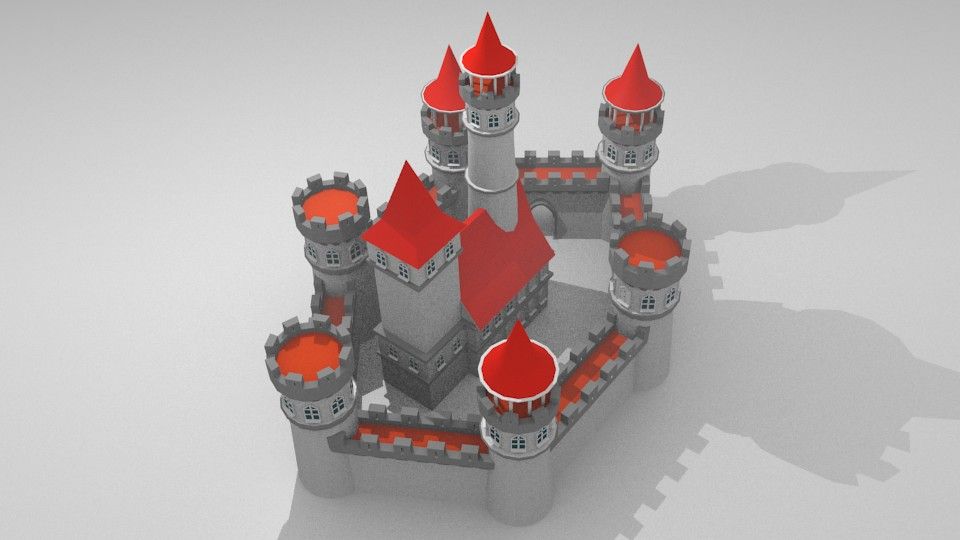 Castello royalty-free 3d model - Preview no. 7