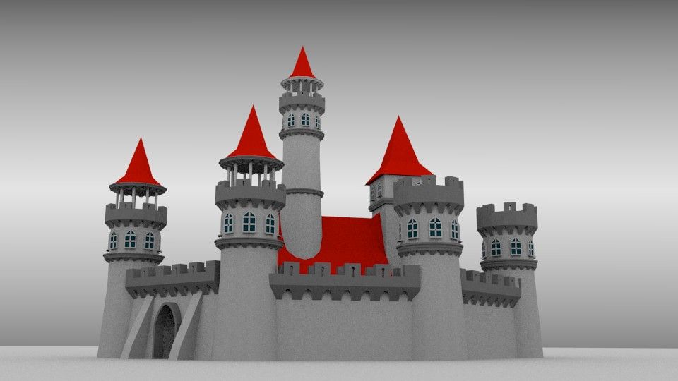 Castello royalty-free 3d model - Preview no. 2