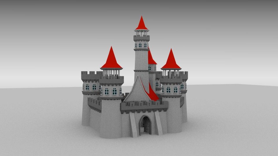 Castello royalty-free 3d model - Preview no. 4